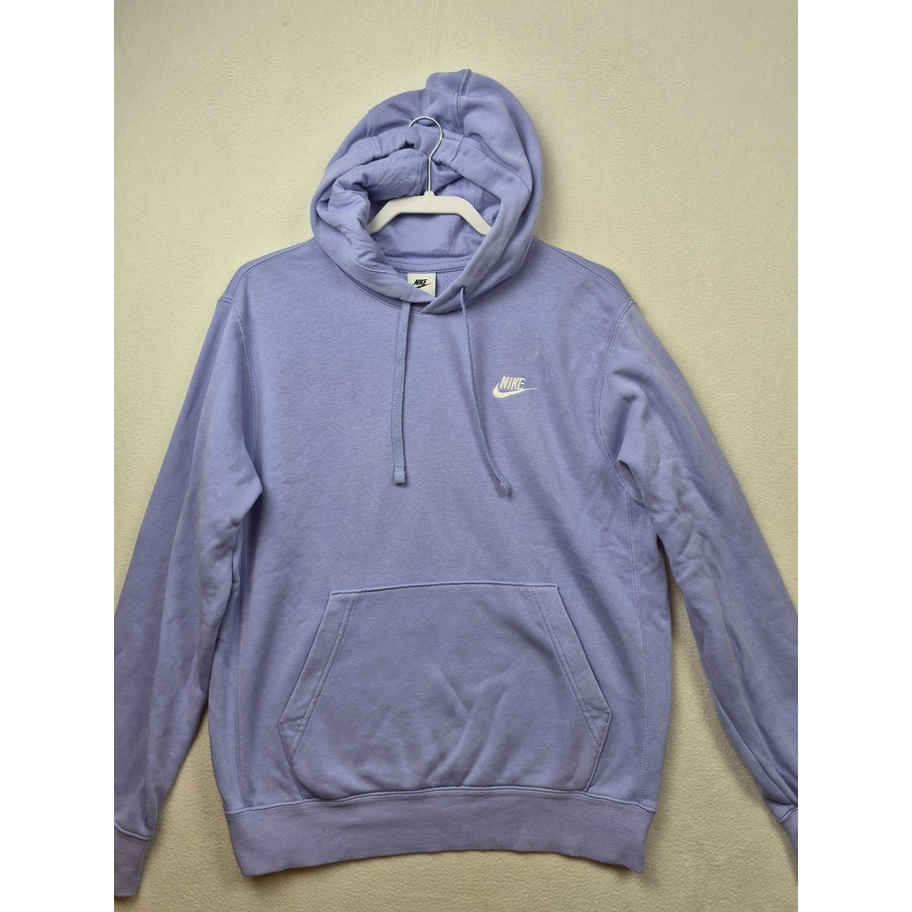Nike Sportswear Club Fleece Hoodie Womens Large Pullover Lavender Purple